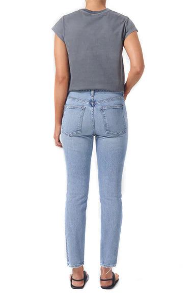 AGOLDE WILLOW MID RISE SLIM CROP JEANS IN TORCH Savvy Brands