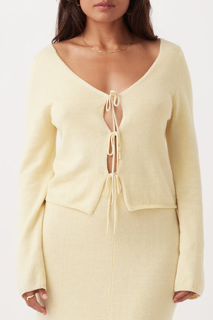 Arcaa Poppy Long Sleeve Top (Butter)