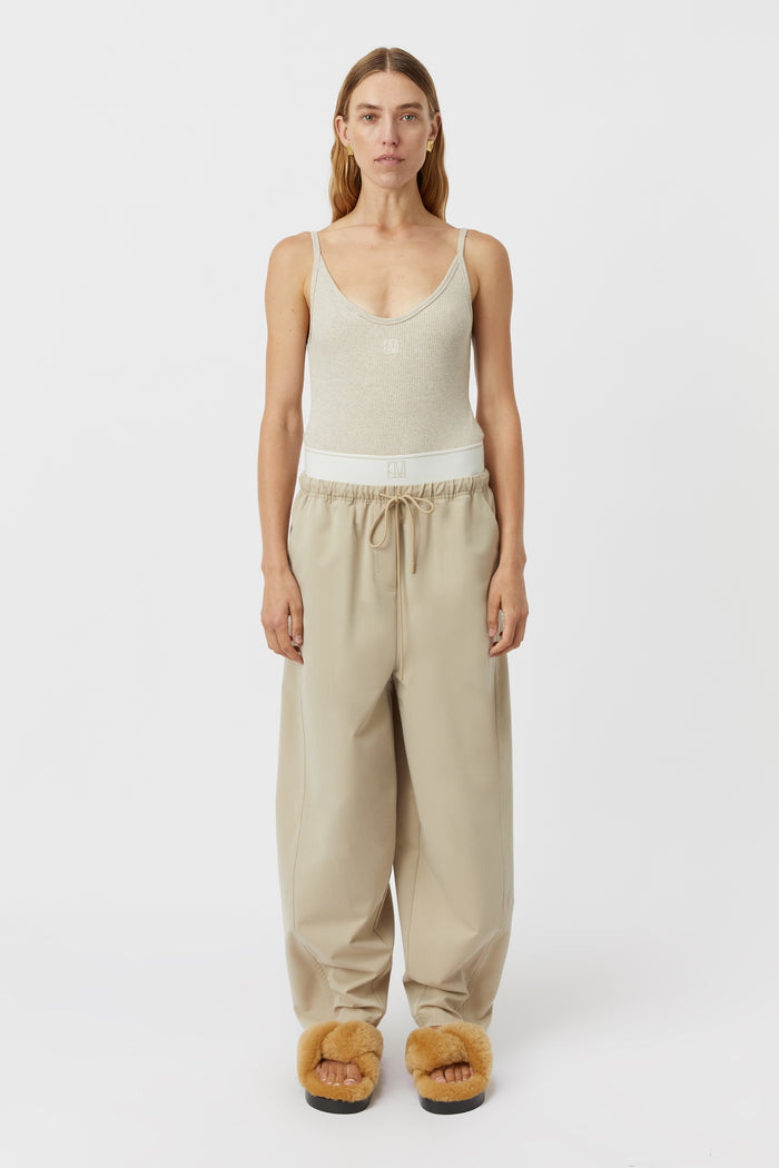 Camilla & Marc Nora Rib Bodysuit (Taupe Marle)