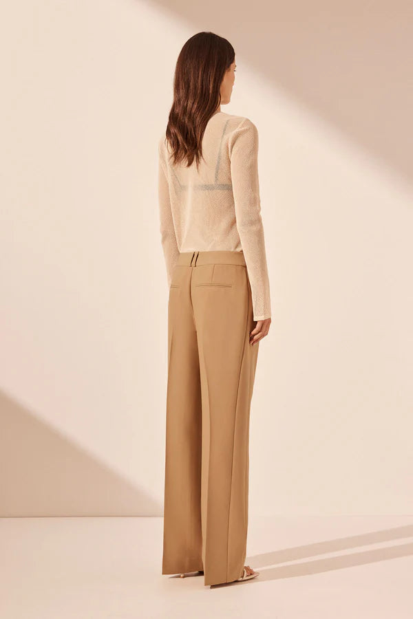 Shona Joy Irena Low Rise Slouch Pant (Wheat)