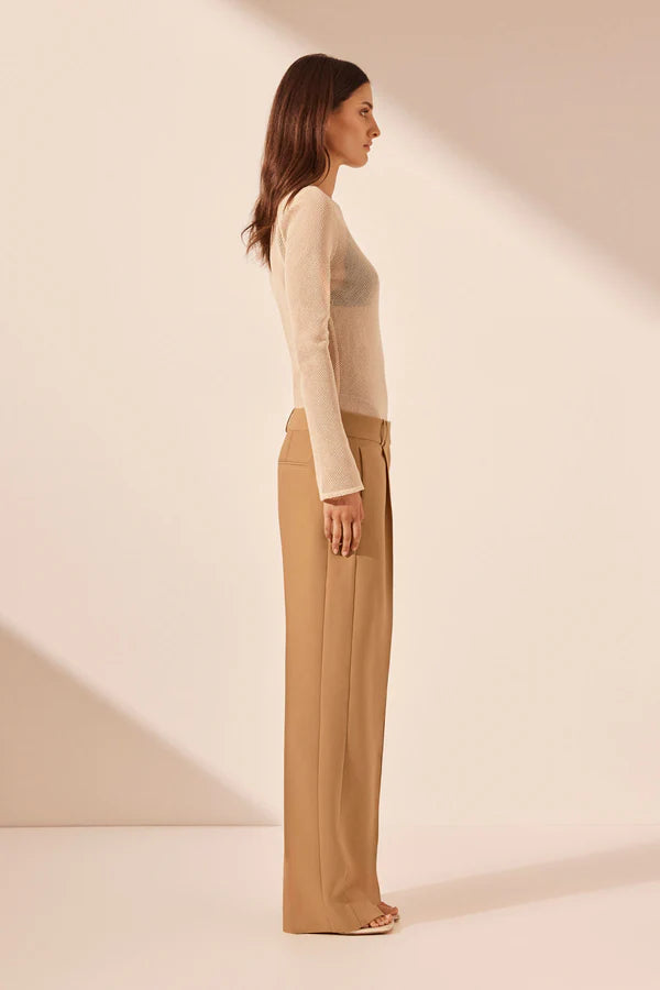 Shona Joy Irena Low Rise Slouch Pant (Wheat)