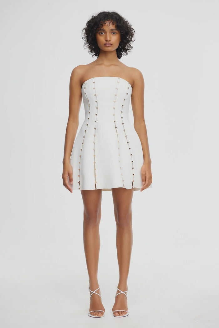 Acler Rossgreen Mini Dress (Ivory)