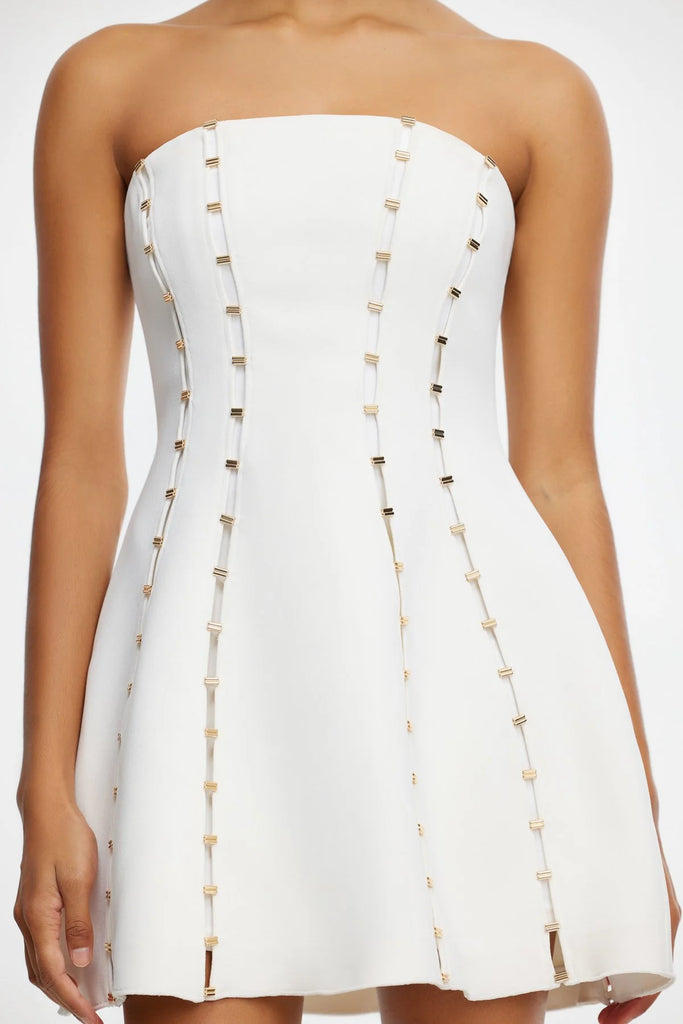 Acler Rossgreen Mini Dress (Ivory)