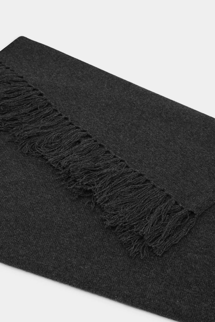 Assembly Label Wool Scarf (Charcoal Marle)