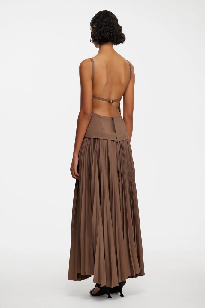 Acler Leasgill Midi Dress (Sepia)