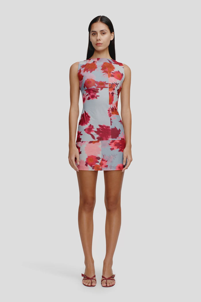 Ownley Teisha Mini Dress (Patchwork Bouquet)