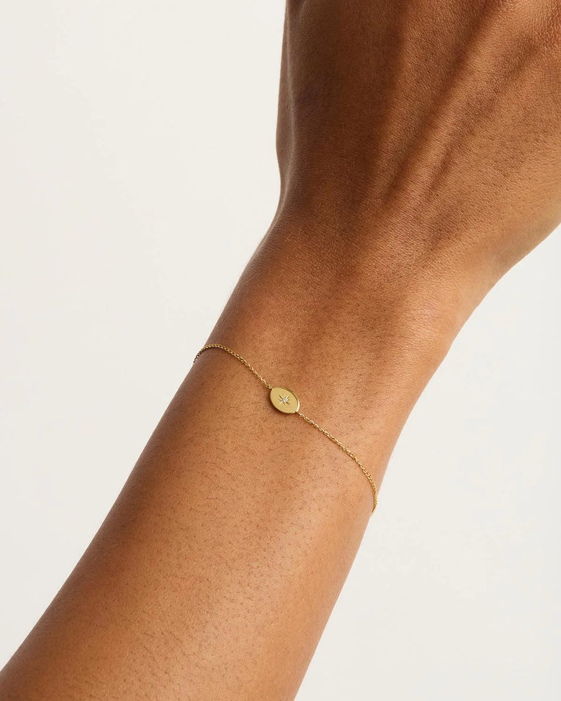 By Charlotte Shine Your Light Bracelet (14k Solid Gold)