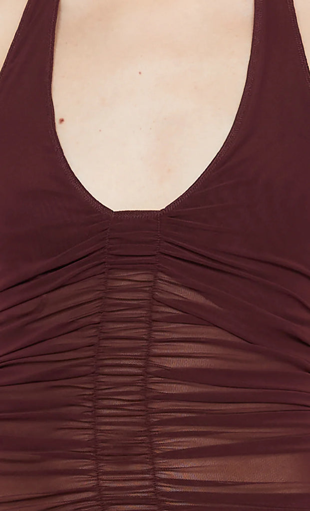 Bec & Bridge Essie Halter Top (Deep Plum)