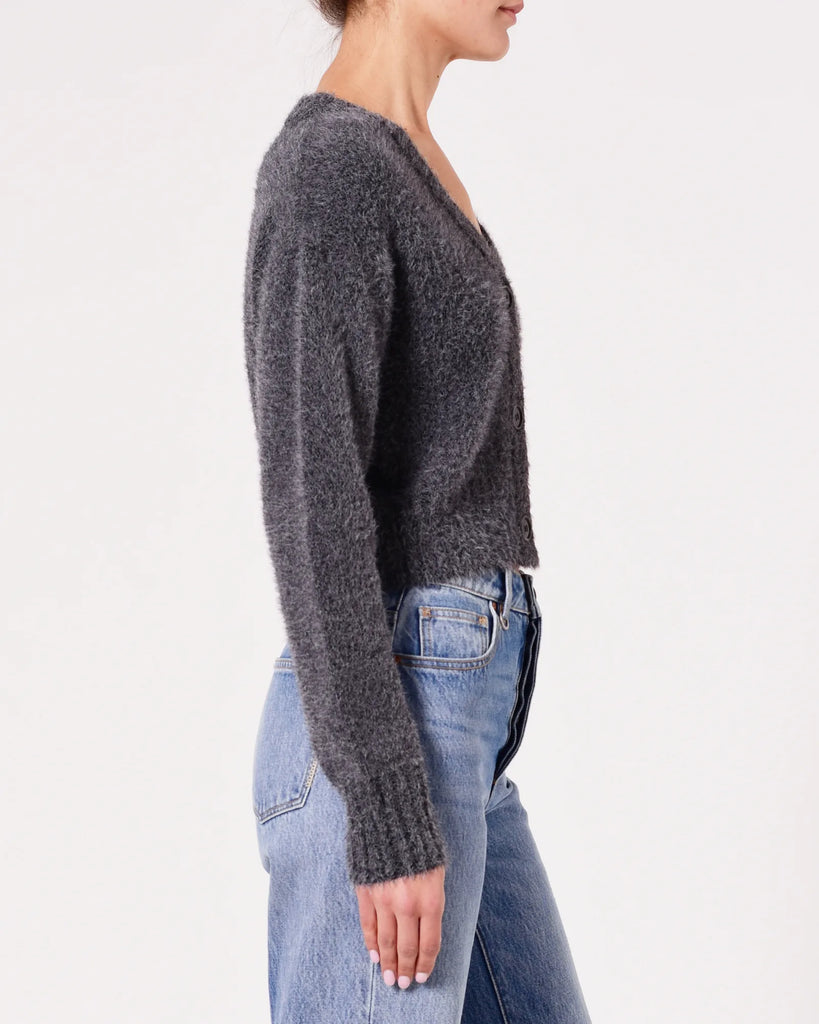 Kate Knit Cardigan (Grey Marle)