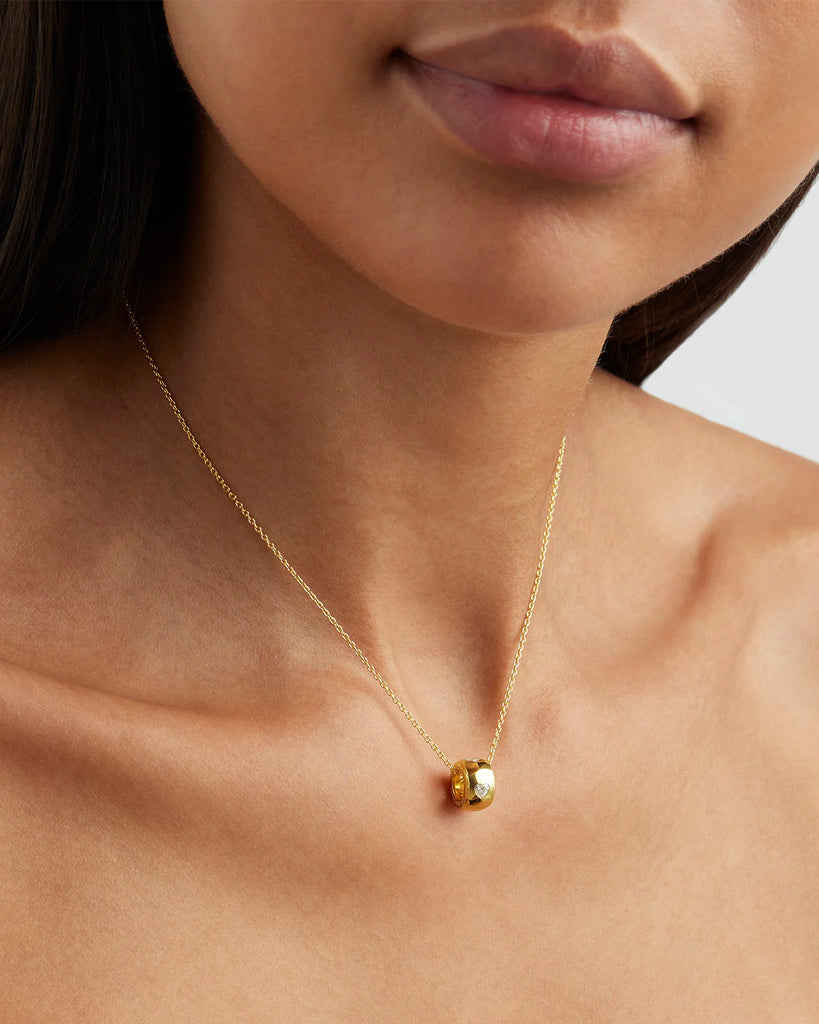 18K Gold Vermeil Radiant Heart Petal Charm