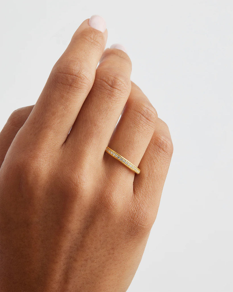 18K Gold Vermeil With Love Ring